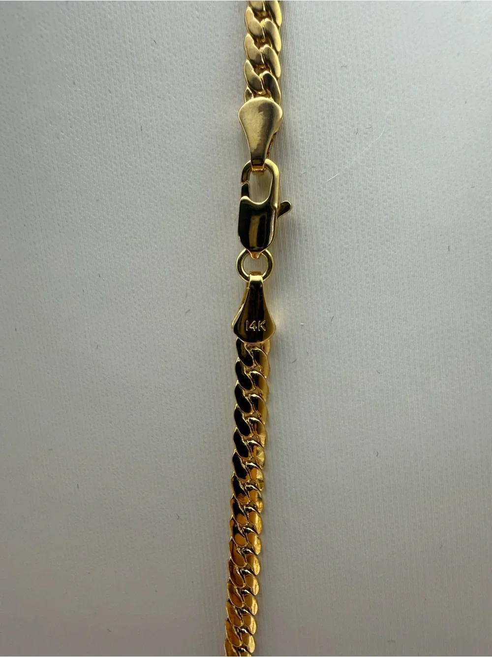 23.5” 3.2mm 18K Gold Dipped Snake Cuban Necklace
